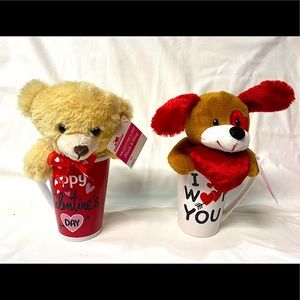 Valentines stuffed animal set